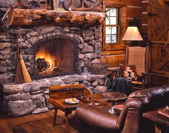 Wood and Stone Cabin