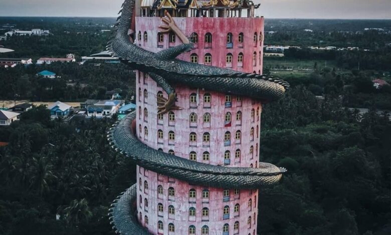 Wat Samphran, Thailand’s Dragon Tower Temple