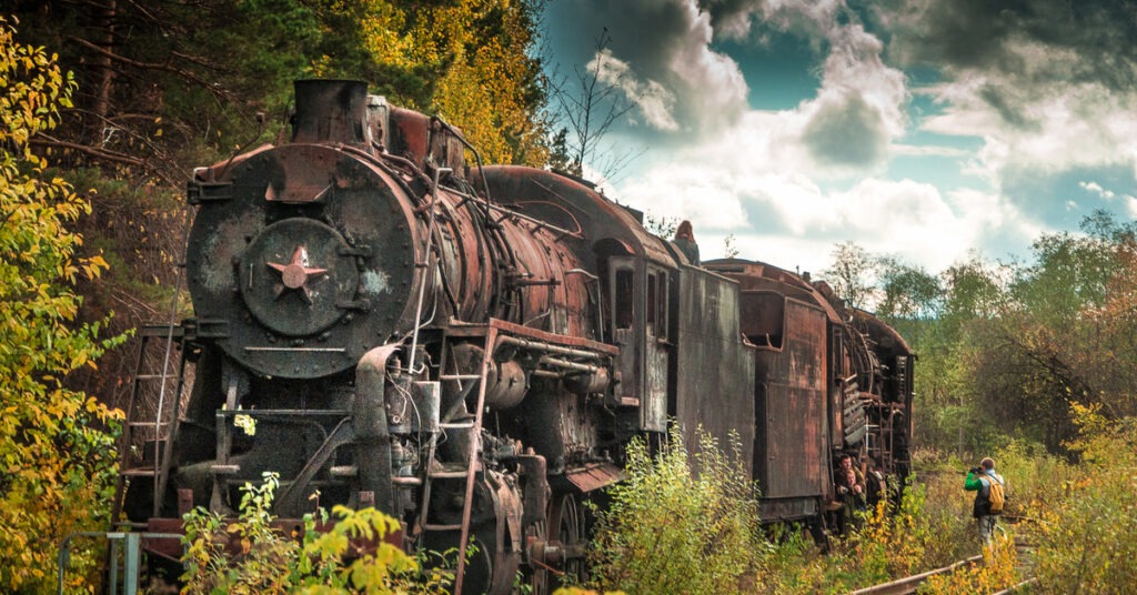 Russia’s Abandoned Train Graveyard