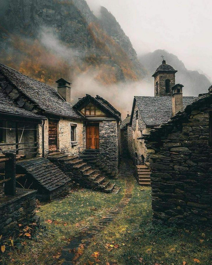 Old Rustic Houses in Ticino, Art of Cozy Living
