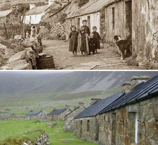 Old Houses in St Kilda, Scotland