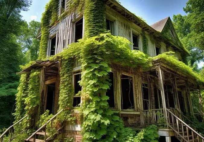 Abandoned Houses and the Role of Ivy in Their Slow Decline