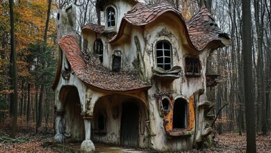 Strange illusions hidden within the walls of abandoned creepy houses