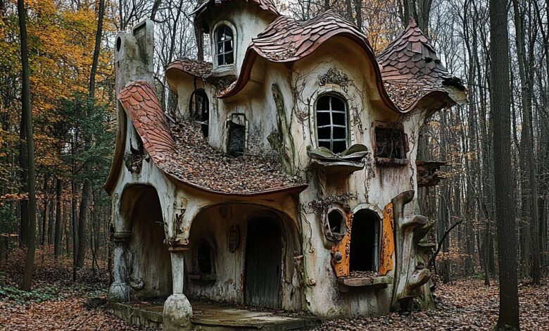 Strange illusions hidden within the walls of abandoned creepy houses