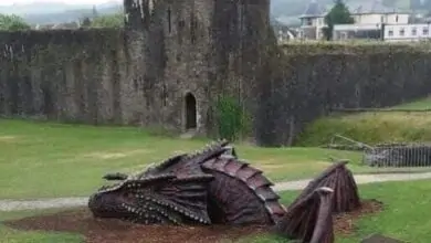 Caerphilly’s Castle Ruins Hold Legends of Dragons