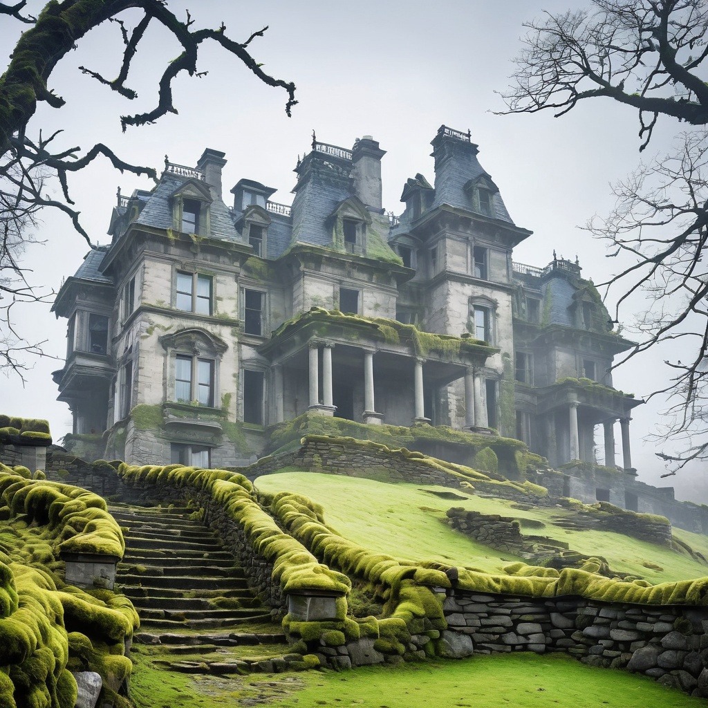 The Shadows of Blackstone House, Abandoned in Twilight