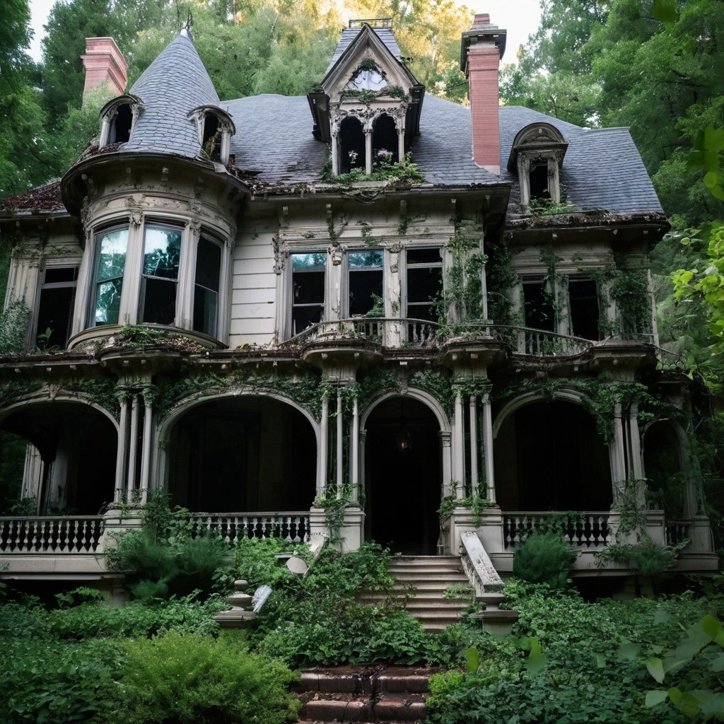 Eleanors Hollow stands abandoned, veiled in mystery. 🌲🌫️